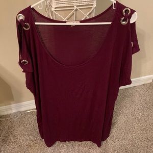 Paper Plane Scoop neck Top